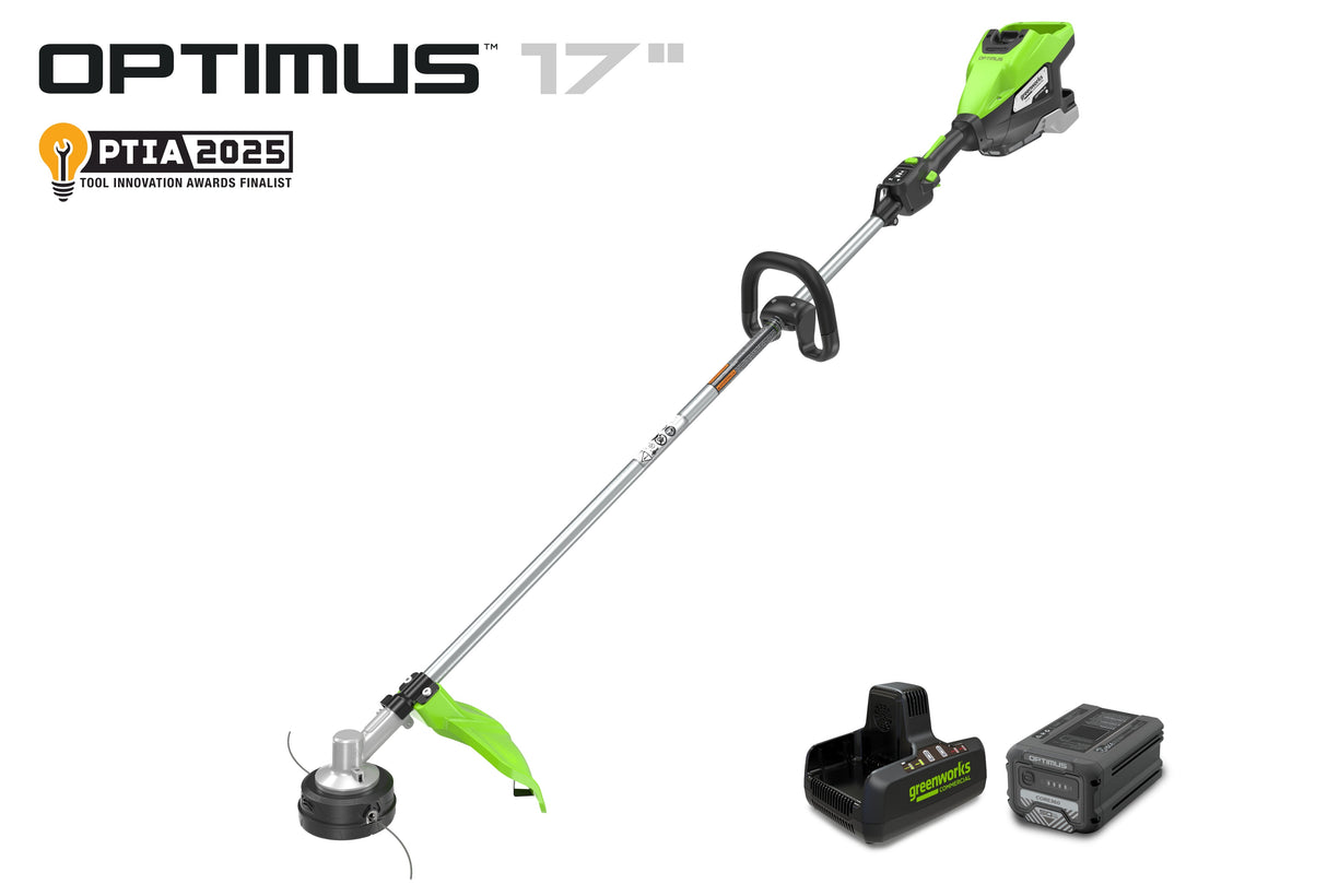 Optimus 82V 1.6 kW String Trimmer With (1) 4 Ah Battery and Dual Port Charger | ST161C