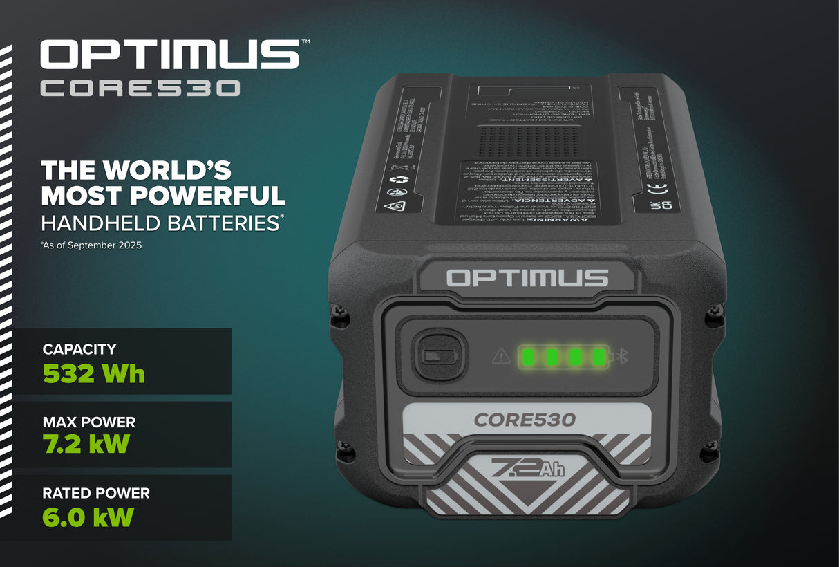 Optimus 82V CORE530 7.2 Ah Battery | CORE530