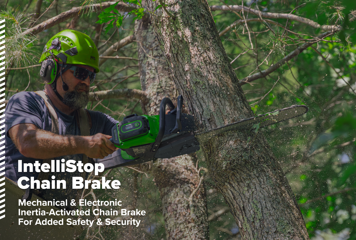 82V OPTIMUS 3.0 kW Chainsaw Powerhead with CORE400 Battery & DP Charger | OCS500-C4DP