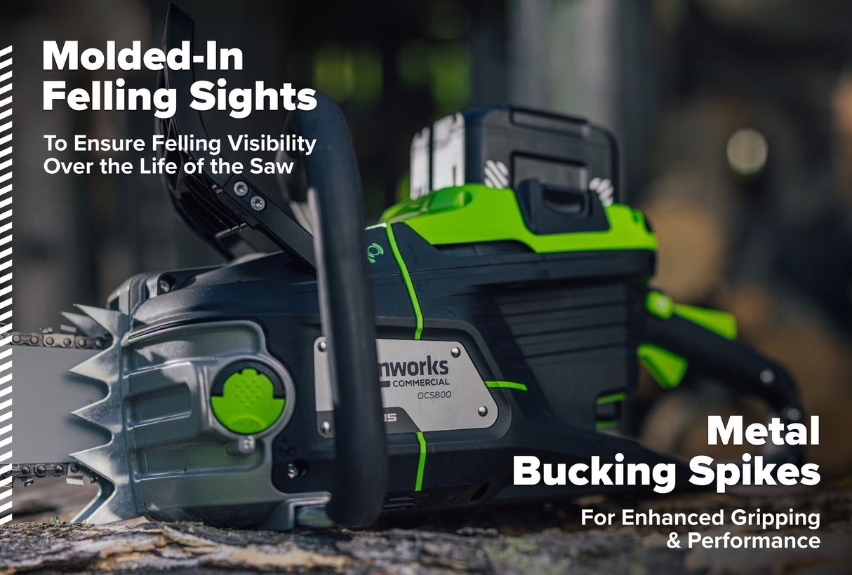 OPTIMUS 82V 5.0kw 20" HOG Chainsaw Kit with CORE530 Battery & DP Charger | OCS800-C5DP-20