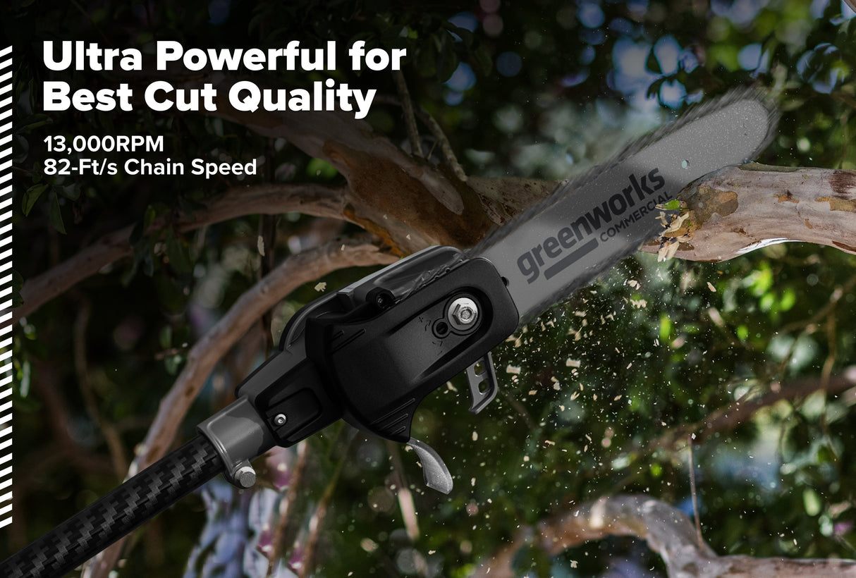 OPTIMUS 82V 10" Polesaw with Carbon Fiber Shaft  | OPS300T