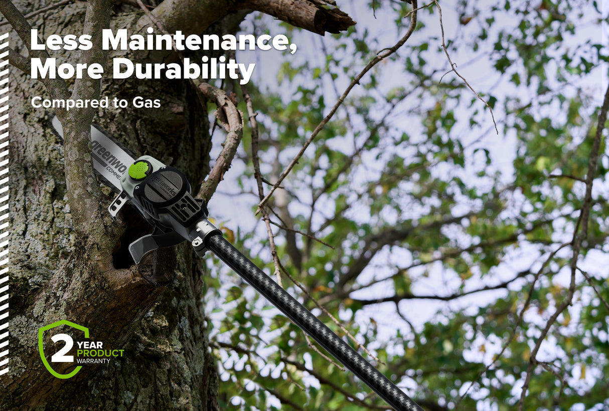 OPTIMUS 82V 10" Polesaw with Carbon Fiber Shaft with CORE300 Battery and Charger | OPS300T-C3DP