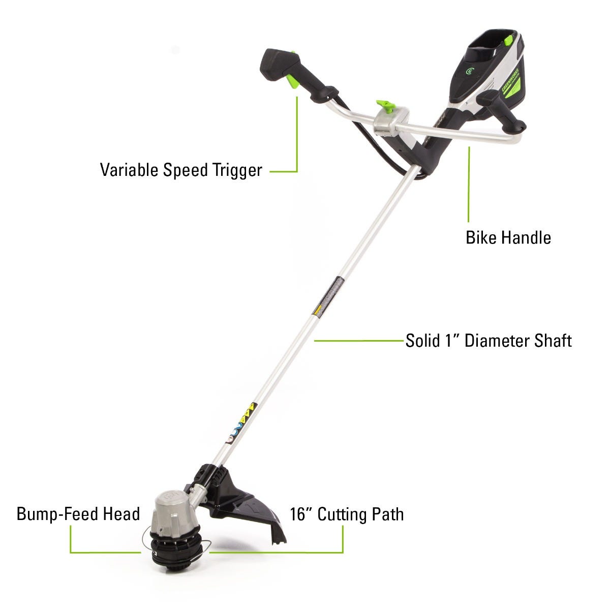 82V 16" Bike Handle String Trimmer Tool-Only | 82TB161