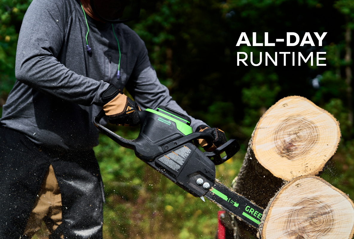 82V 16" 2.4kW Chainsaw with 4Ah Battery and Dual Port Charger | 82CS24-4DP