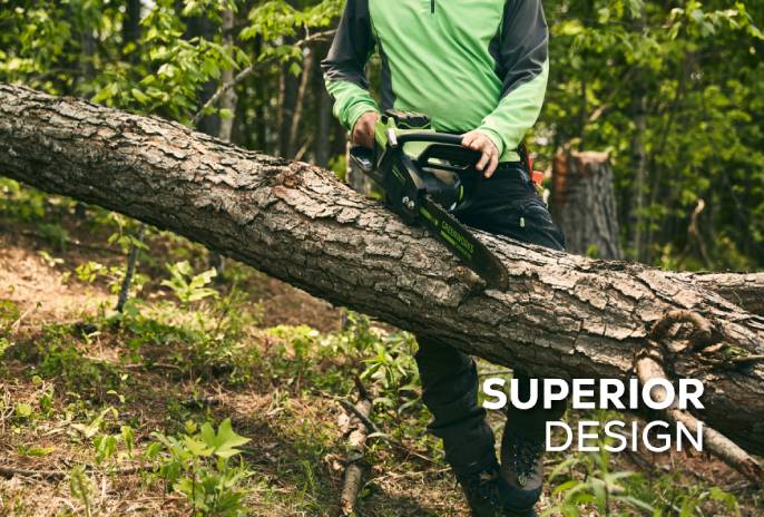 82V 20" 3.4kW Chainsaw with 4Ah Battery and Dual Port Charger | 82CS34-4DP