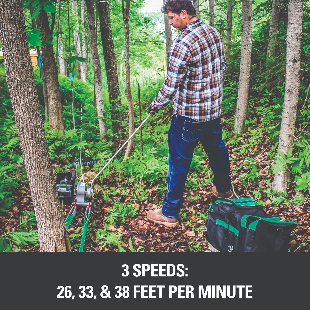 82V Battery Powered Portable Winch Kit Tool Only + Accessories | 82W1MK