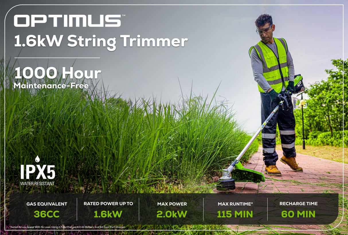 Optimus 82V 1.6 kW String Trimmer With Core300 DP Kit  | ST161-C3DP