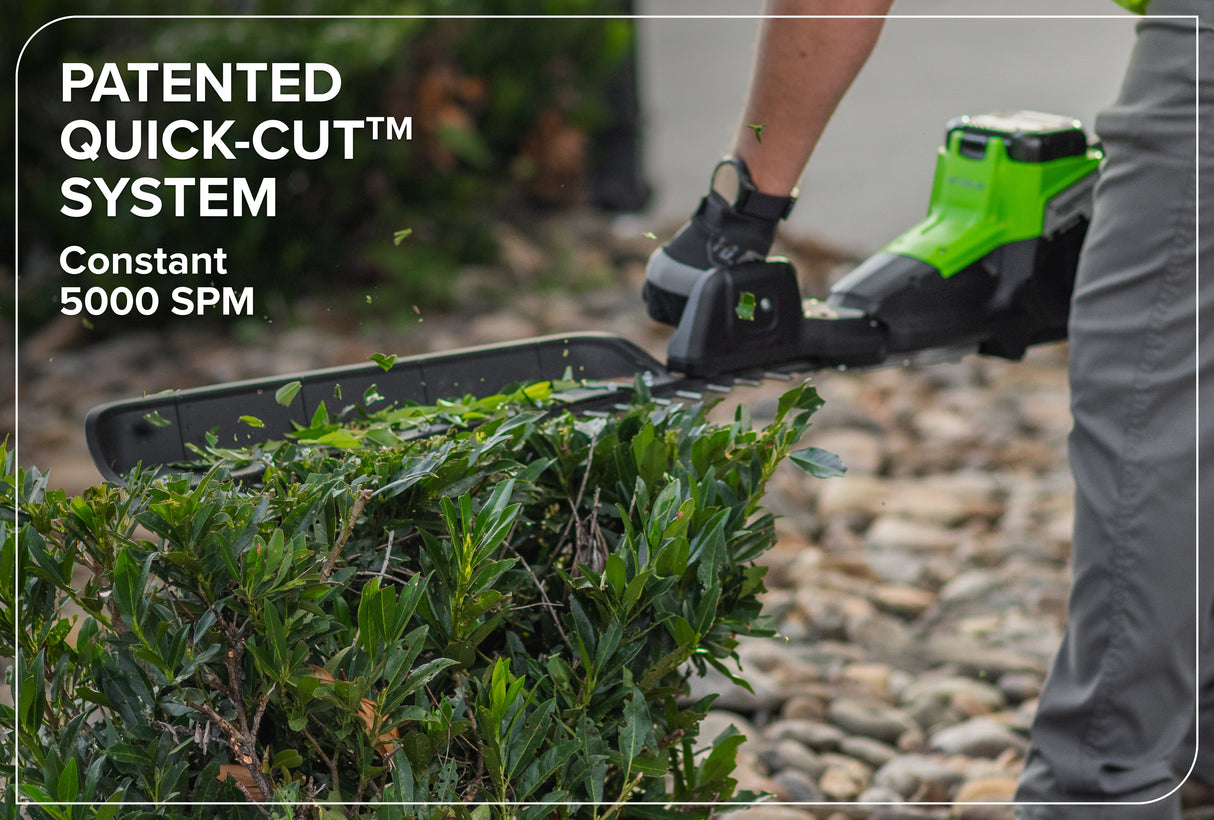 Optimus 82V 30" Single Sided Hedge Trimmer with (1) Core300 and Dual Port Charger | HT301S-C3DP