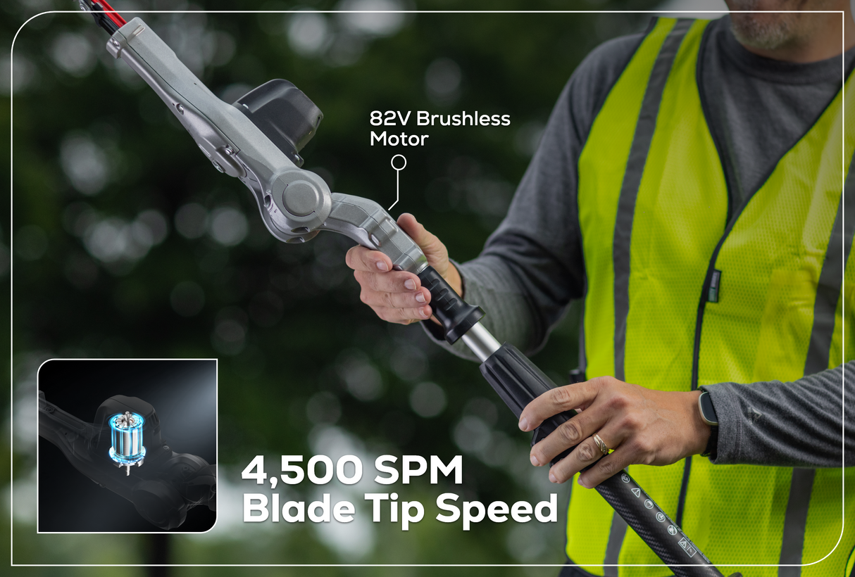 Optimus 82V Telescoping Hedge Trimmer with CORE300 Battery and Dual-Port Charger | PH662TC