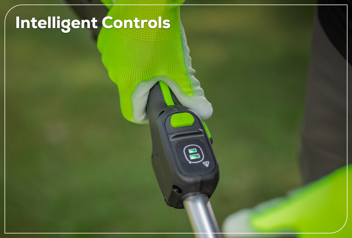 Optimus 82V Straight Shaft Edger with CORE400 Batteries and Dual Port Charger | ES161-C4DP