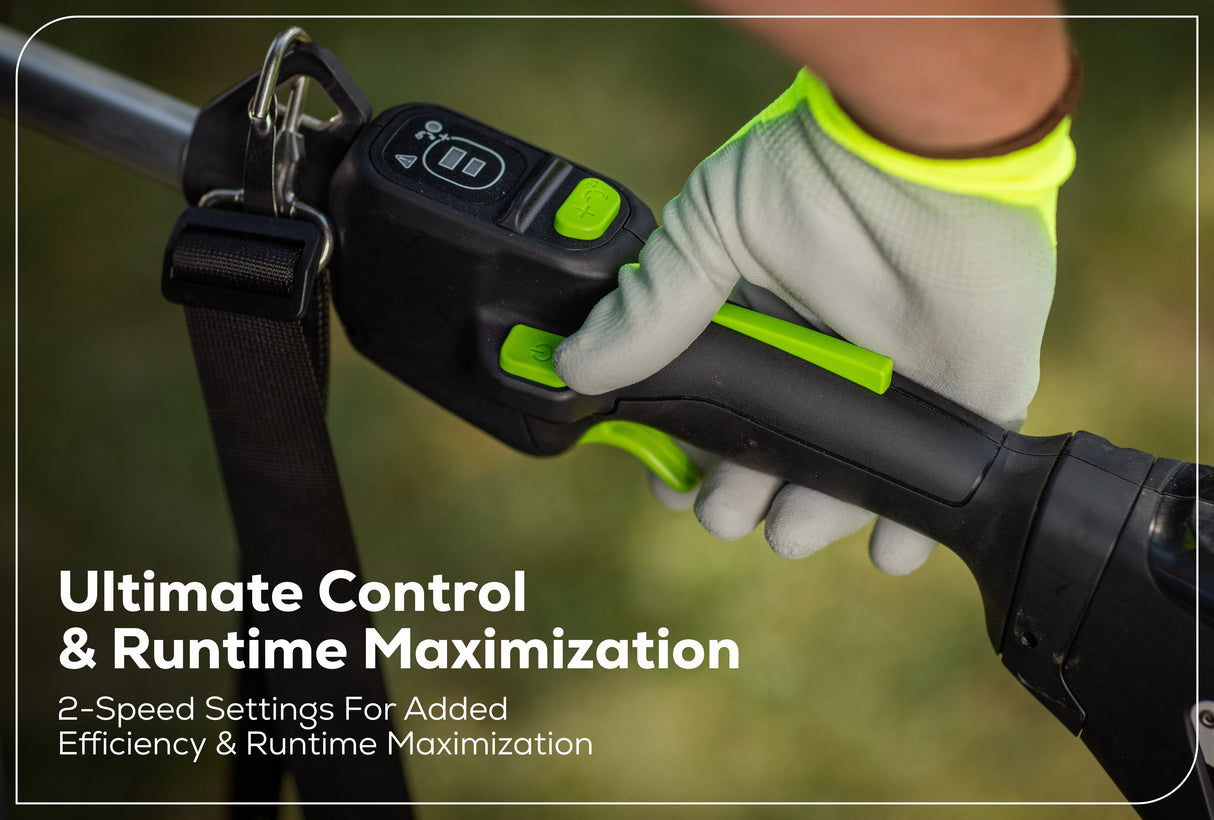 Optimus 82V Articulating Mid Pole Hedge Trimmer with (1) Core300 and Dual Port Charger | PH482AC