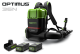 Optimus 82v 36N BP Blower with (2) 8Ah Batteries and Dual Port Charger | BB361-82DP
