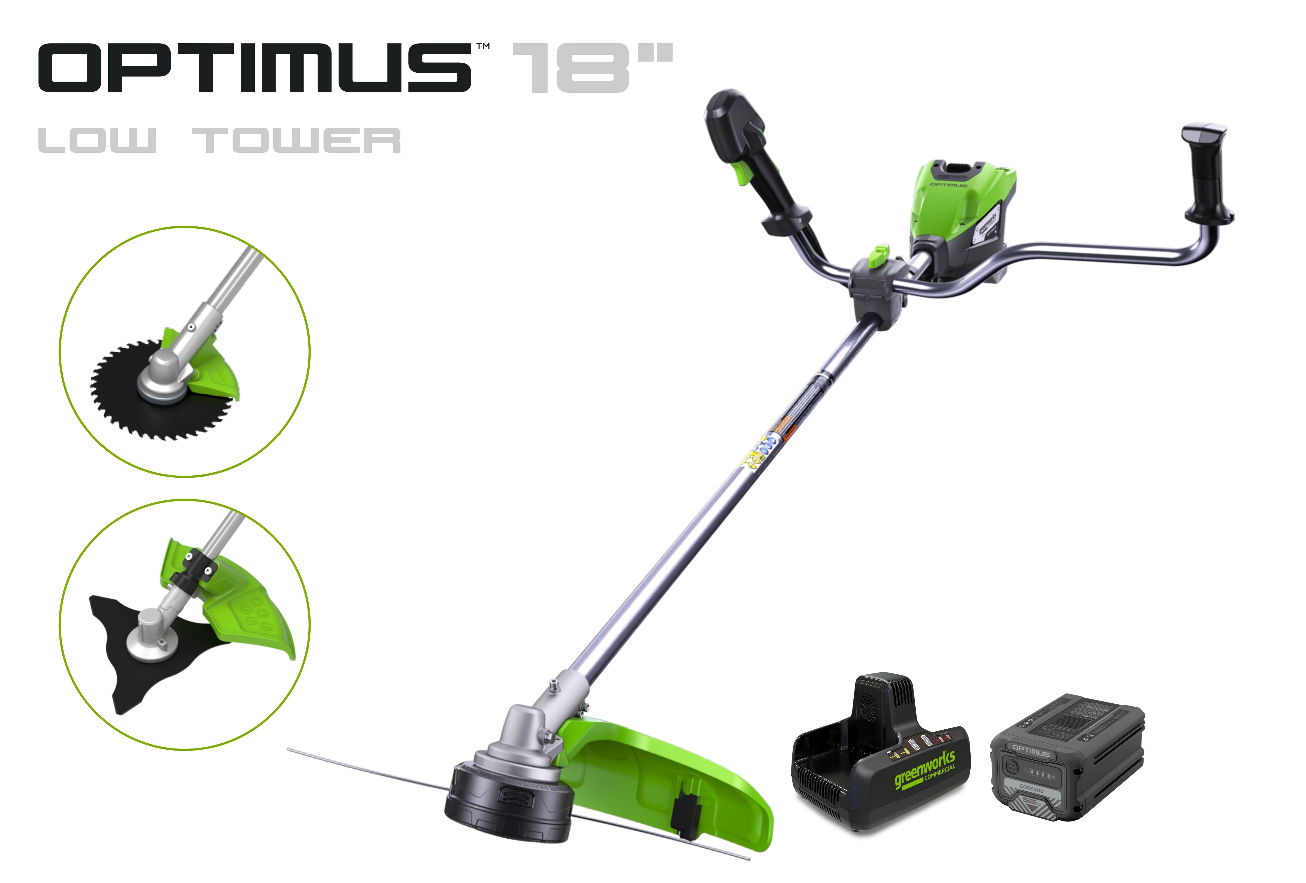 Optimus Trimmers & Edgers – Greenworks Commercial