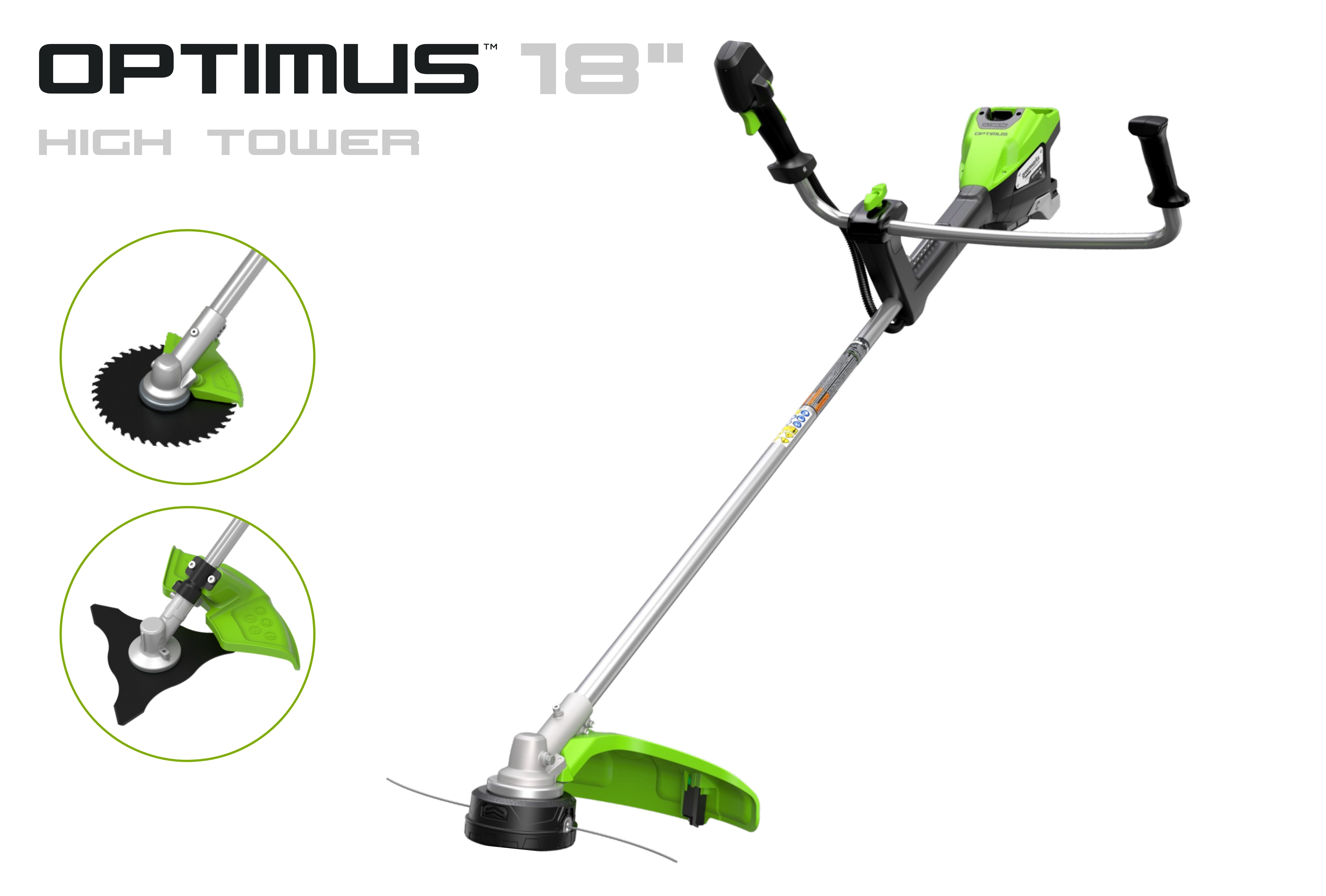 82V 2.0 kW Bike Handle String Trimmer | TB201H | Greenworks Commercial