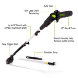 82-Volt 10" Pole Saw Tool Only | GS100