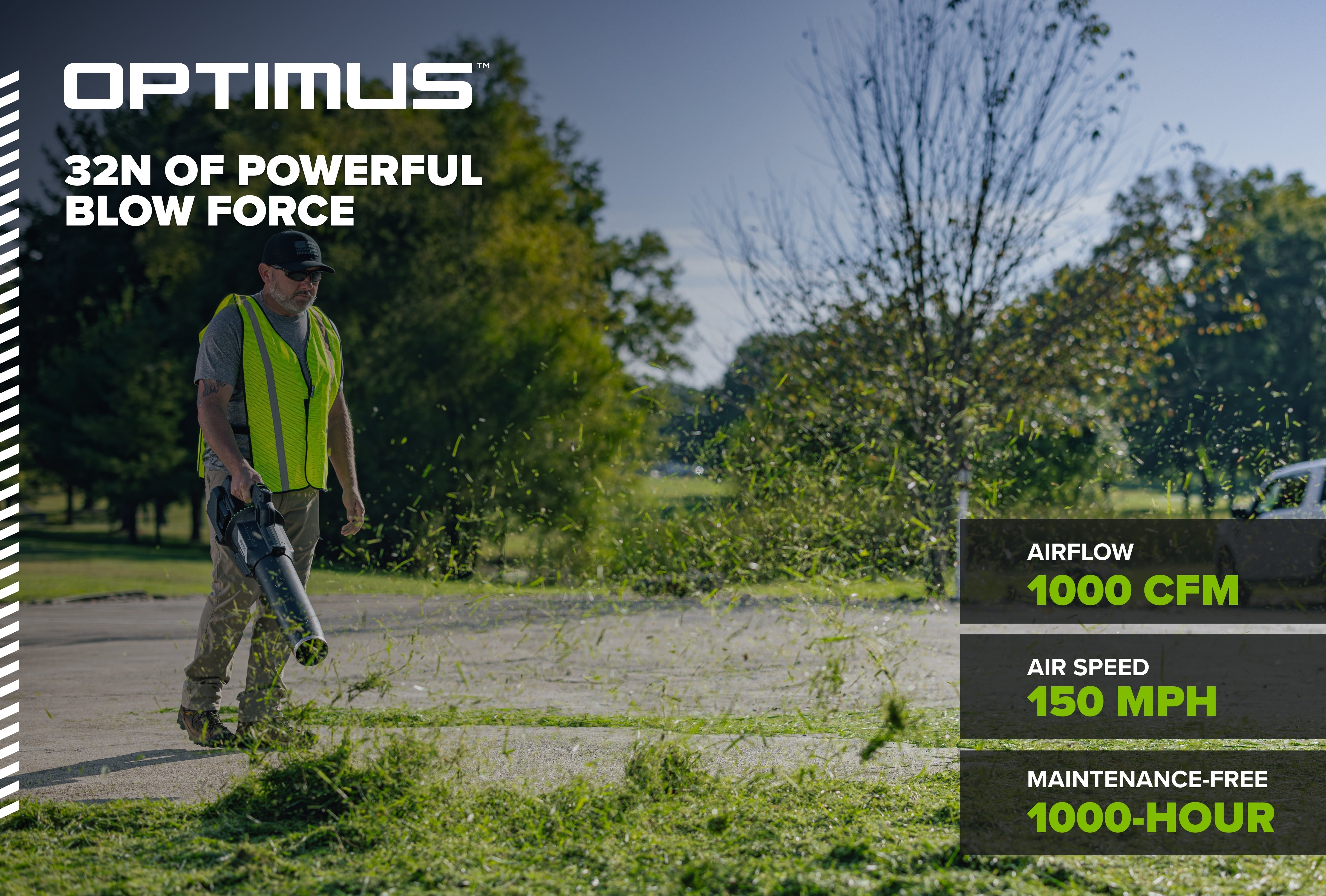 OPTIMUS 82V 32N Handheld Blower | BH32X – Greenworks Commercial
