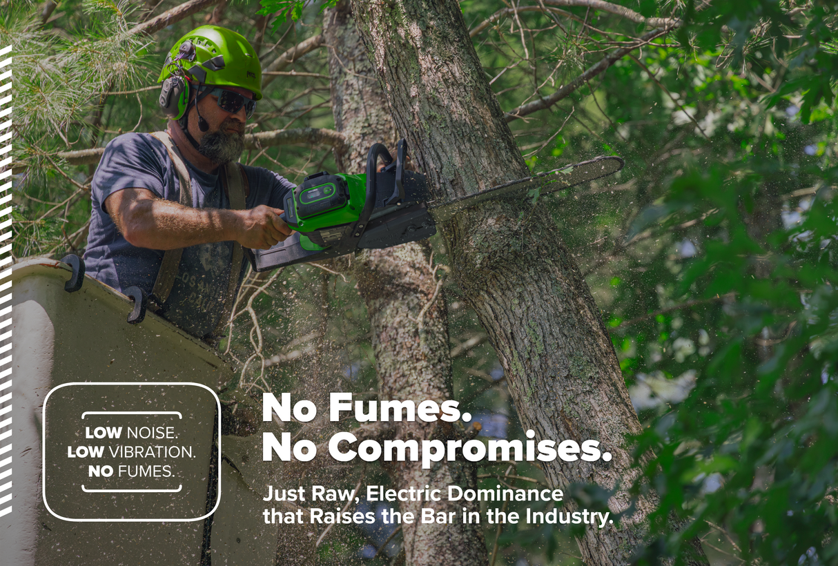 82V OPTIMUS 3.0 kW Chainsaw Powerhead with CORE400 Battery & DP Charger | OCS500-C4DP