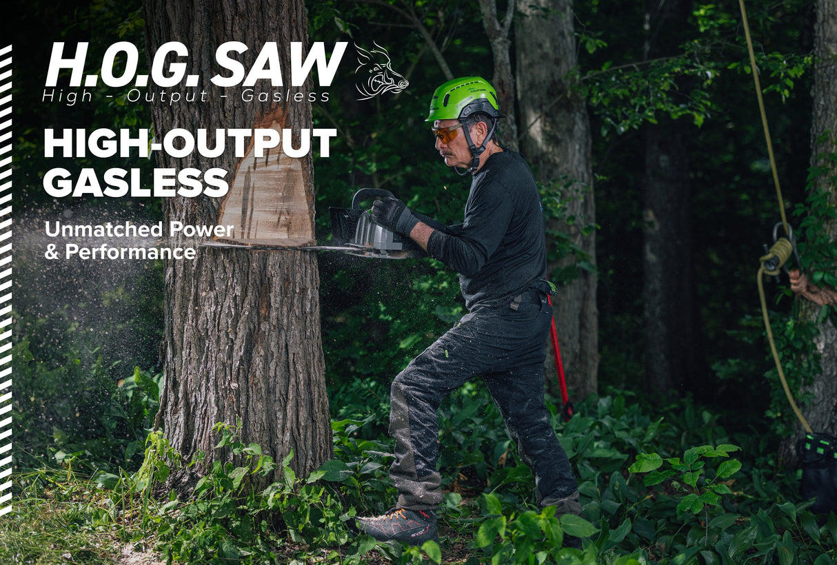 OPTIMUS 82V 5.0kw 20" HOG Chainsaw Kit with CORE530 Battery & DP Charger | OCS800-C5DP-20