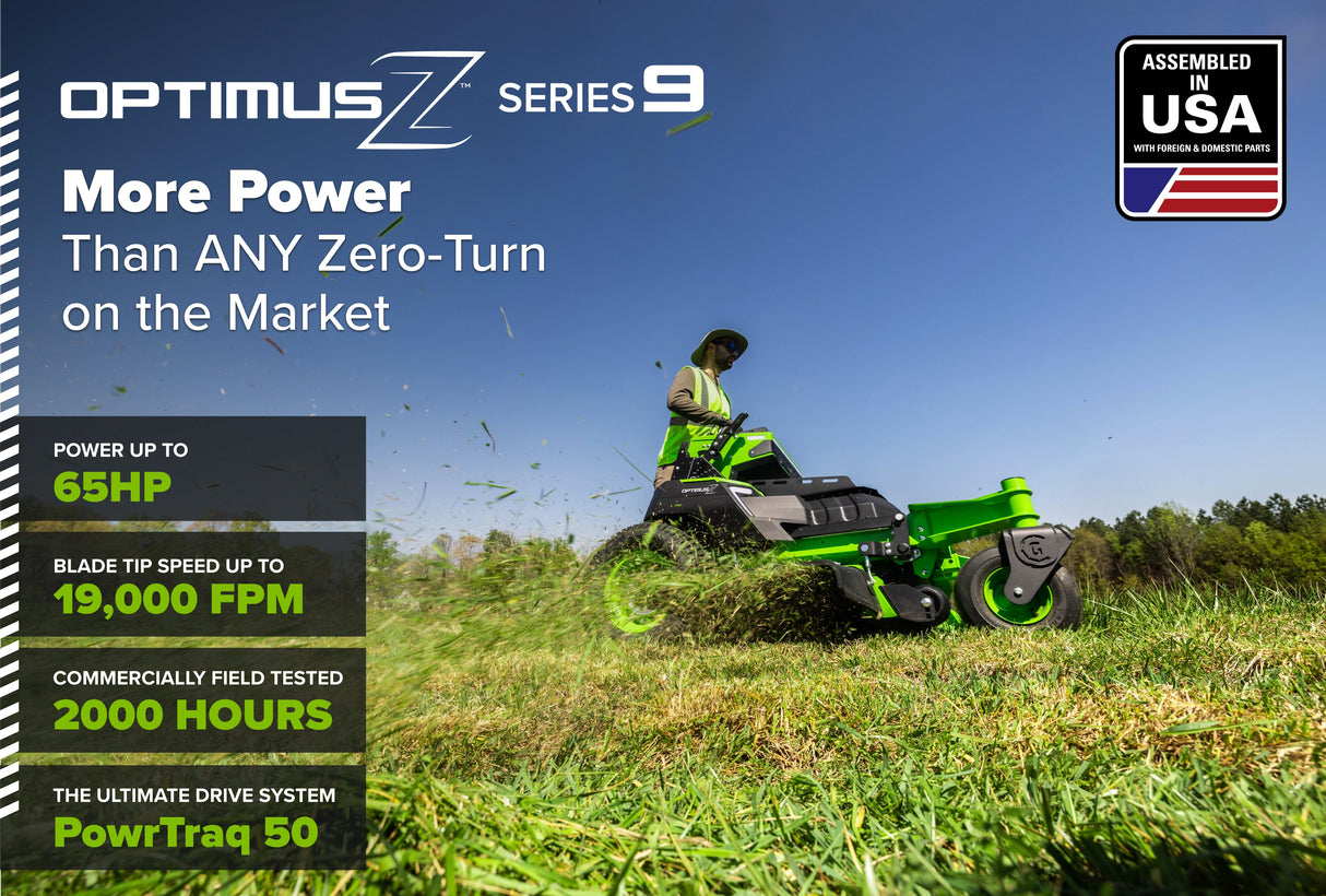 OptimusZ Series 9 60" Stand-on ZTR - 24 kWh | OS960