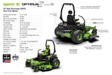 OptimusZ Series 9 72" (Side Discharge) Ride-on ZTR - 36 kWh | OZ972