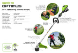 Optimus 82V Top mounted 1.3kW String Trimmer - Tool Only  | ST131