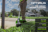 Optimus 82V 1.6 kW String Trimmer With (1) 4 Ah Battery and Dual Port Charger | ST161C