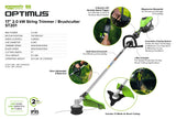 Optimus 82V 2.0 kW String Trimmer  | ST201