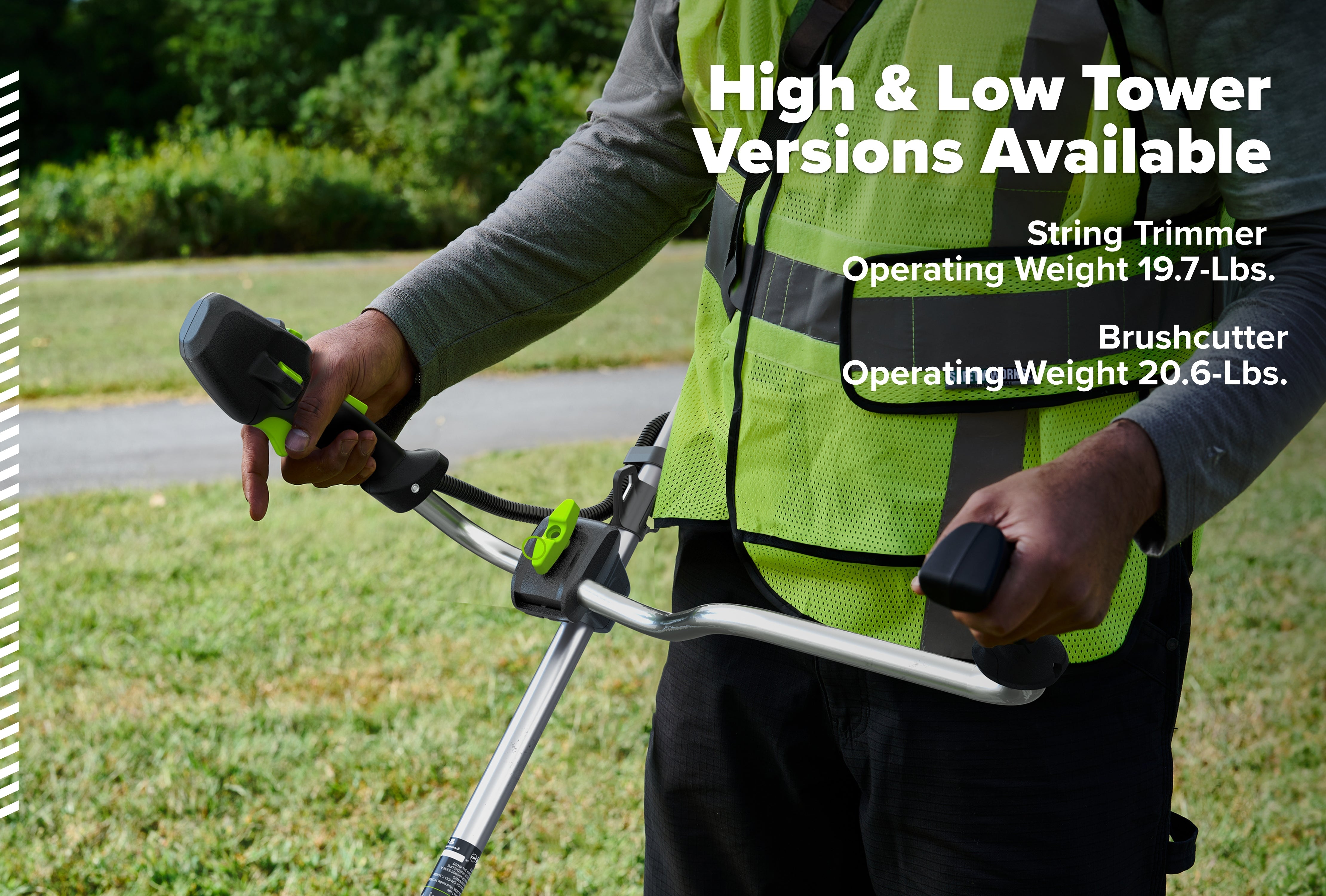 82V 2.0 kW Bike Handle String Trimmer | TB201H | Greenworks Commercial