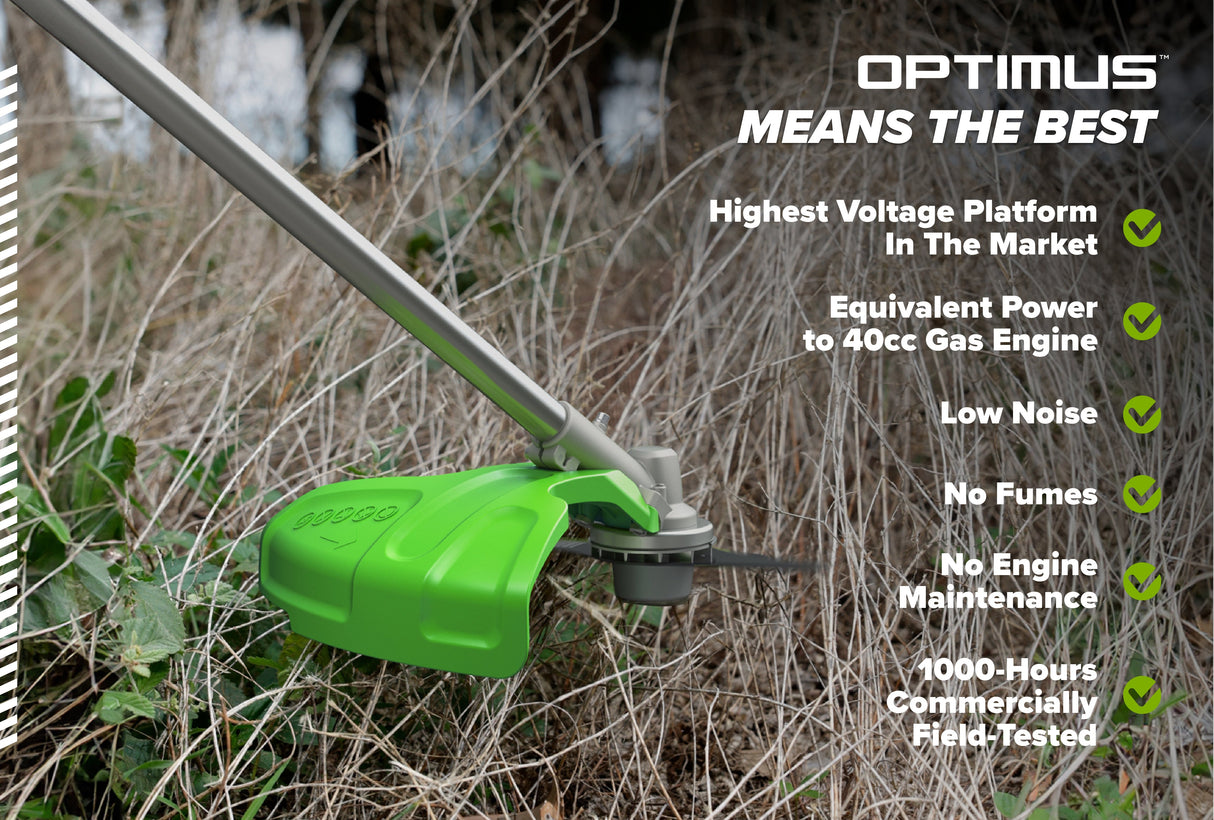 Optimus 82V 2.0 kW Bike Handle String Trimmer | TB201H