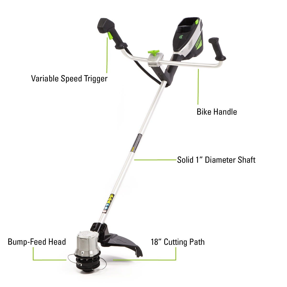 82V 18" Bike Handle String Trimmer Tool-Only | 82TB181