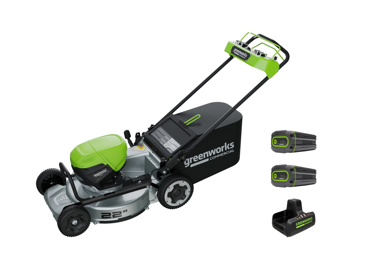 Optimus 82V 22” Self-propelled Mower With (2) 8 Ah Batteries And Dual Port Charger | LM221S-82DP
