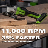 48V/24V Dual-Volt 4-1/2" Angle Grinder Tool Only | 24AG22