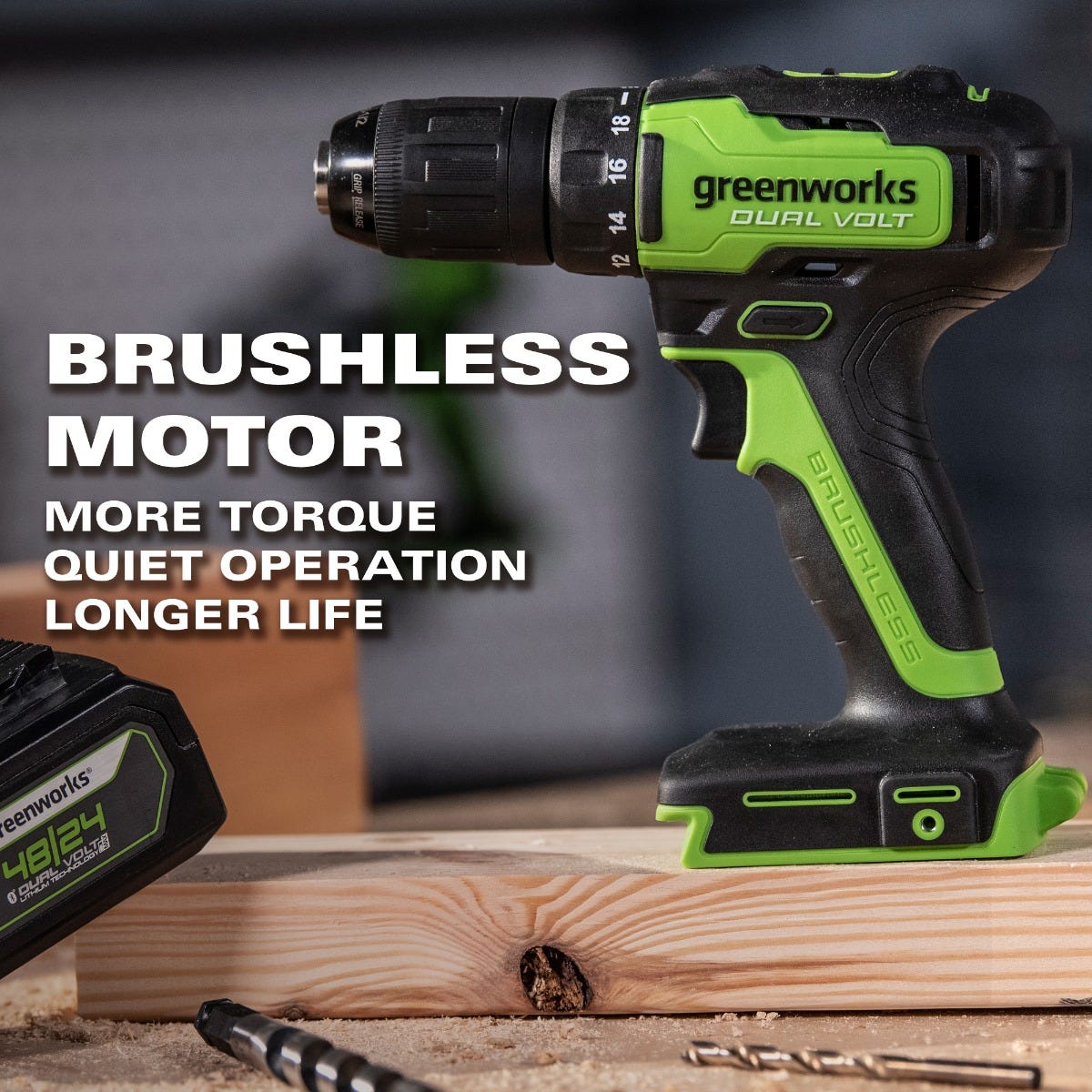 48V/24V Dual-Volt 1/2" Drill/Driver Tool Only | 24BD10