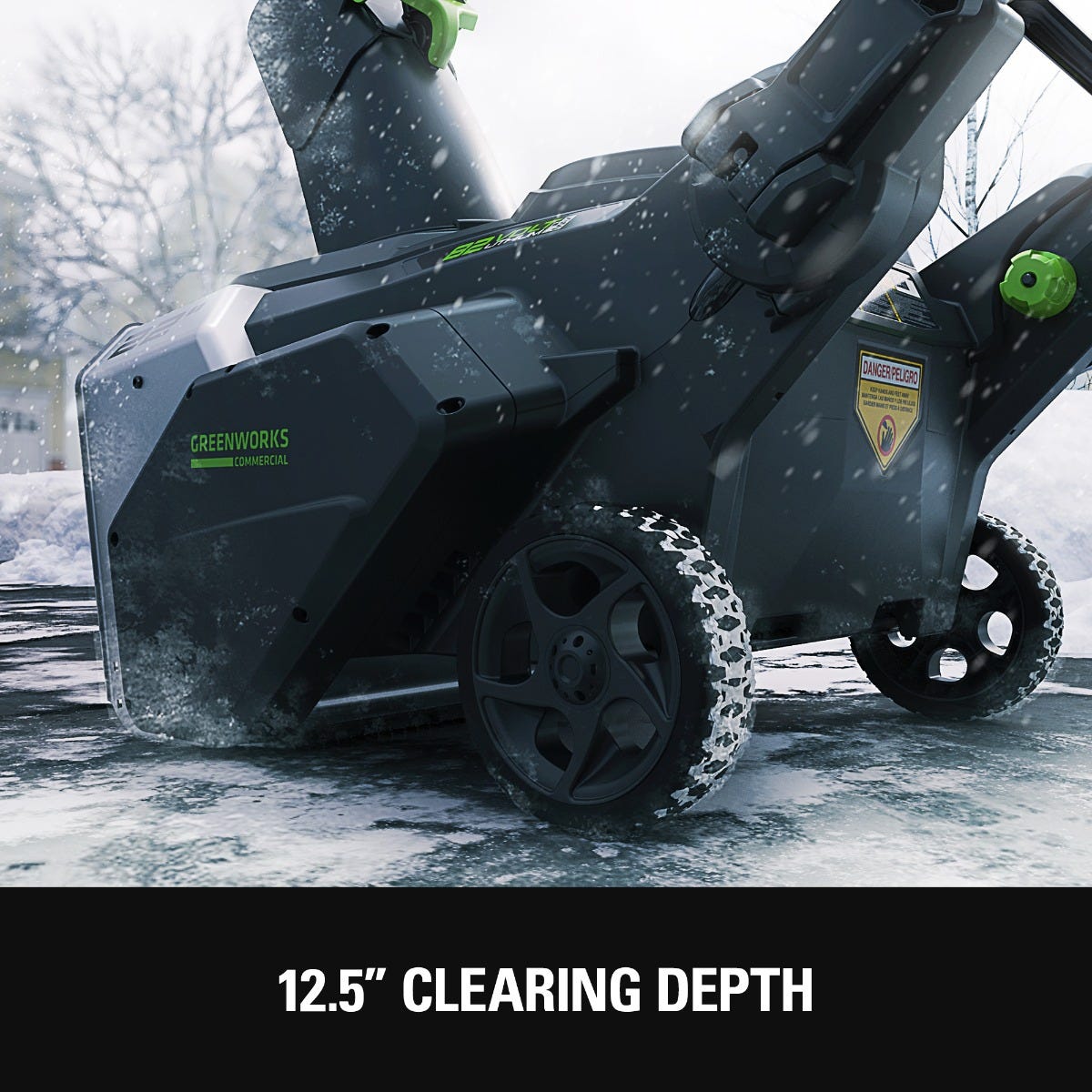 Souffleuse à neige 82 V 22 po avec batterie 5 Ah et chargeur à double port | 82SN22-5DP