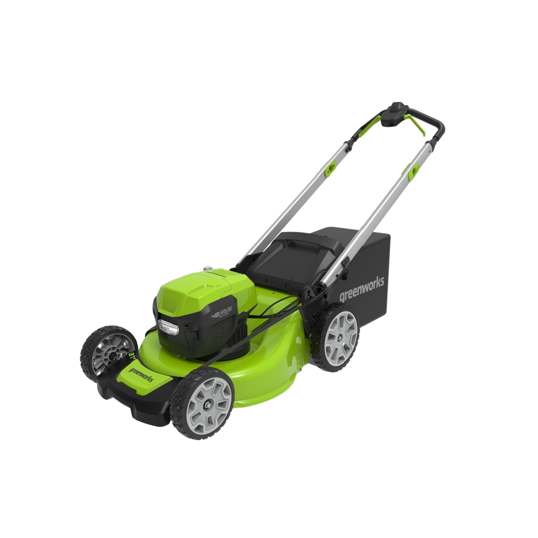 48V/24V 21" Dual-Volt Lawn Mower with two batteries and charger | 48PM2X24