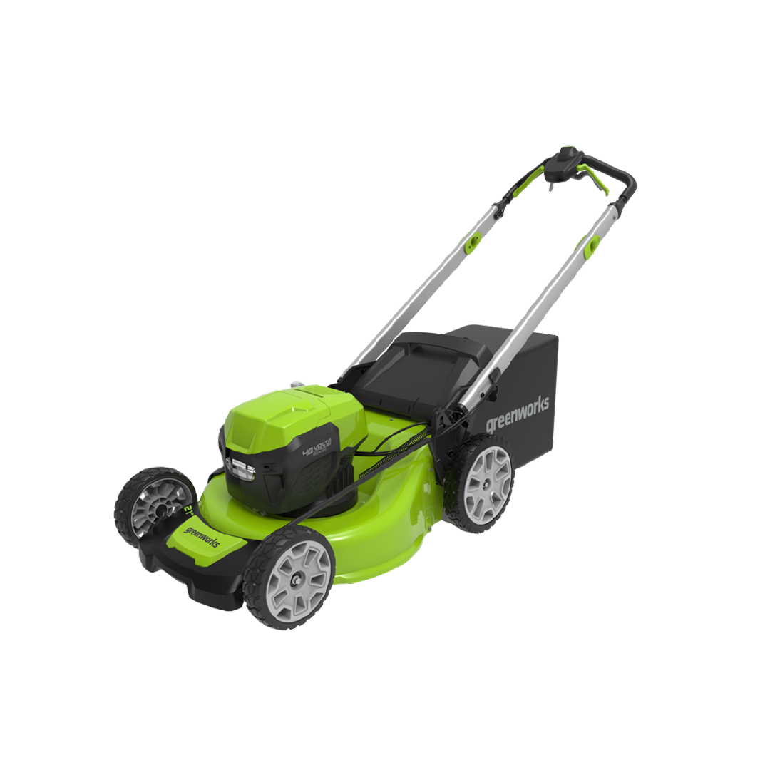 Tondeuse à gazon autopropulsée 48 V/24 V 21 po à double tension avec quatre batteries et chargeur | 48SPM2X24