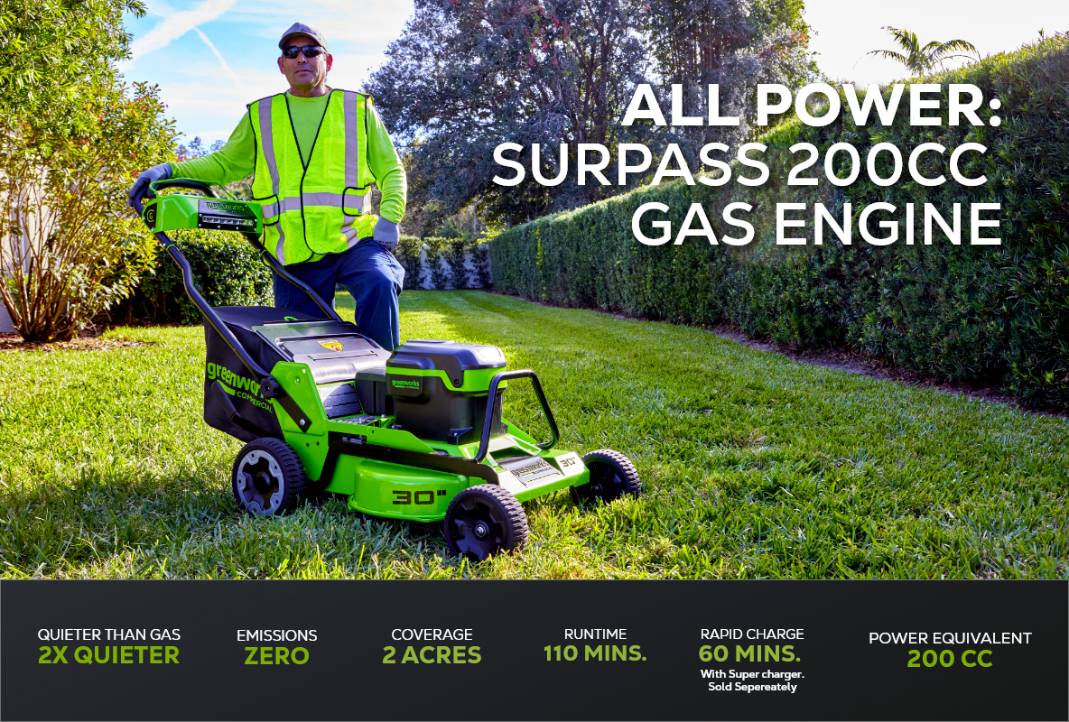 Optimus 82V 30” Self-Propelled Lawn Mower with (3) 8Ah Batteries and Dual Port Charger | 82LM30S-83DP