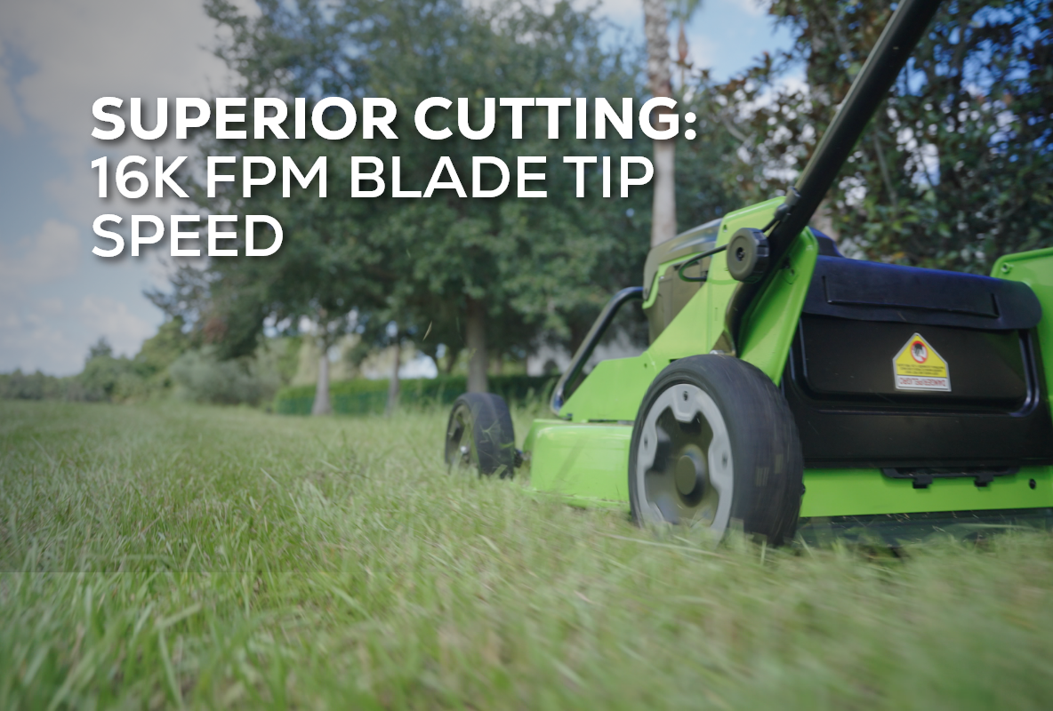Optimus 82V 30” Self-Propelled Lawn Mower with (3) 8Ah Batteries and Dual Port Charger | 82LM30S-83DP