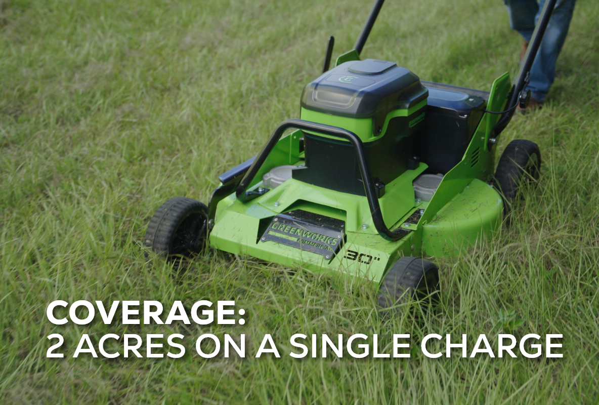 Optimus 82V 30” Self-Propelled Lawn Mower with (3) 8Ah Batteries and Dual Port Charger | 82LM30S-83DP