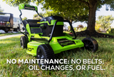Optimus 82V 30” Self-Propelled Lawn Mower with (3) 8Ah Batteries and Dual Port Charger | 82LM30S-83DP