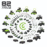 82V Brushless 22" Dual Port Snow Thrower Tool-Only | 82SN22