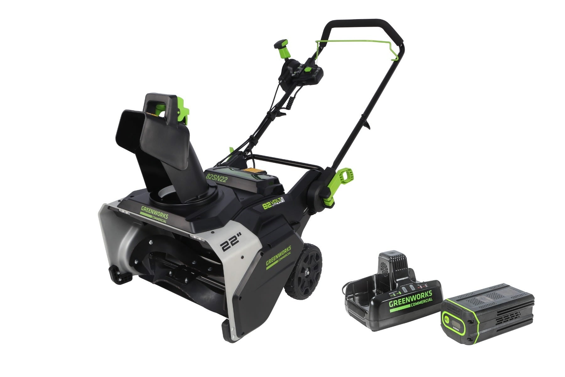 22 IN Single-Stage 82V Electric Snowblower | Greenworks Commercial