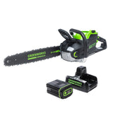 Tronçonneuse 82 V 20 po 3,4 kW avec batterie 4 Ah et chargeur à double port | 82CS34-4DP