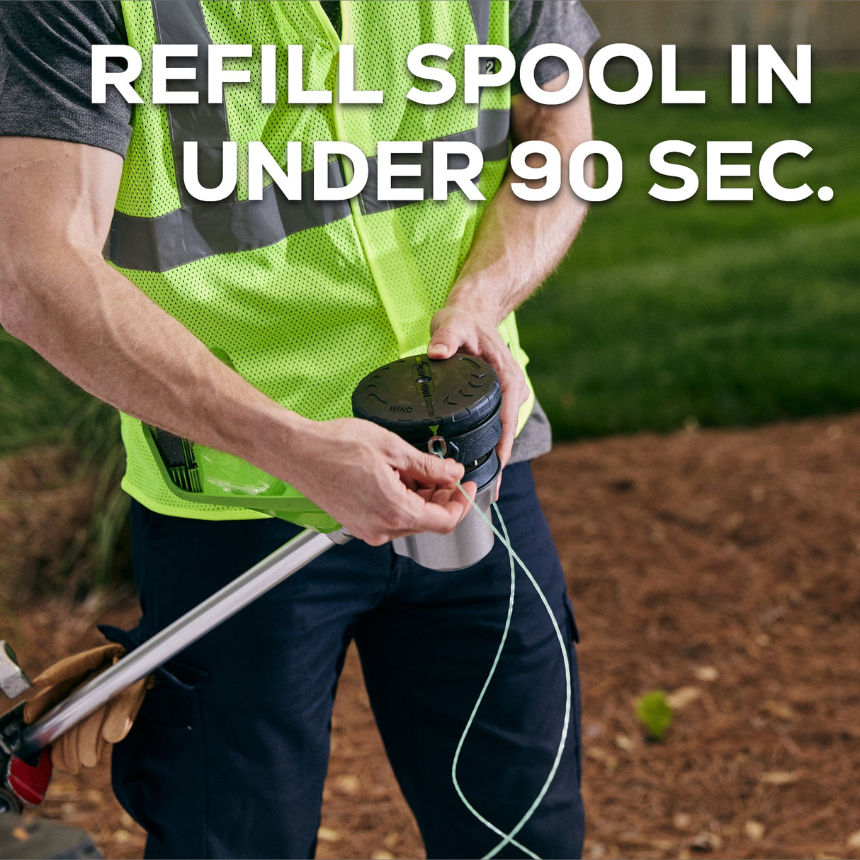 82V 1.2kW String Trimmer with 4Ah Battery and Dual Port Charger | 82ST12-4DP