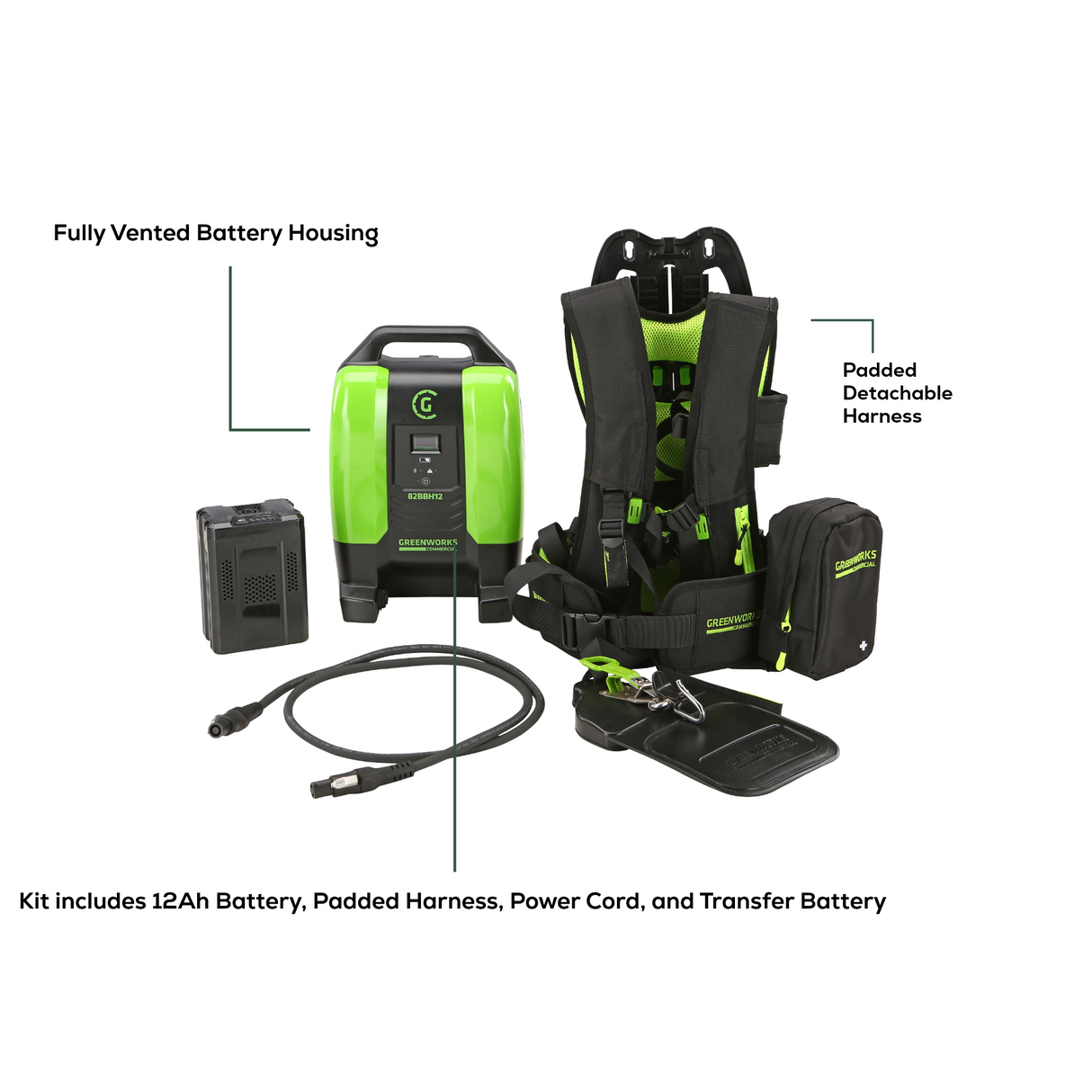 Batterie pour sac à dos 82 V 12 Ah | 82BBH12