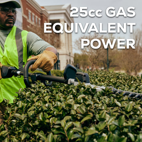 82V Short Pole Hedge Trimmer with 2.5 Ah Battery and Dual Port Charger (82PH30F-25DP)