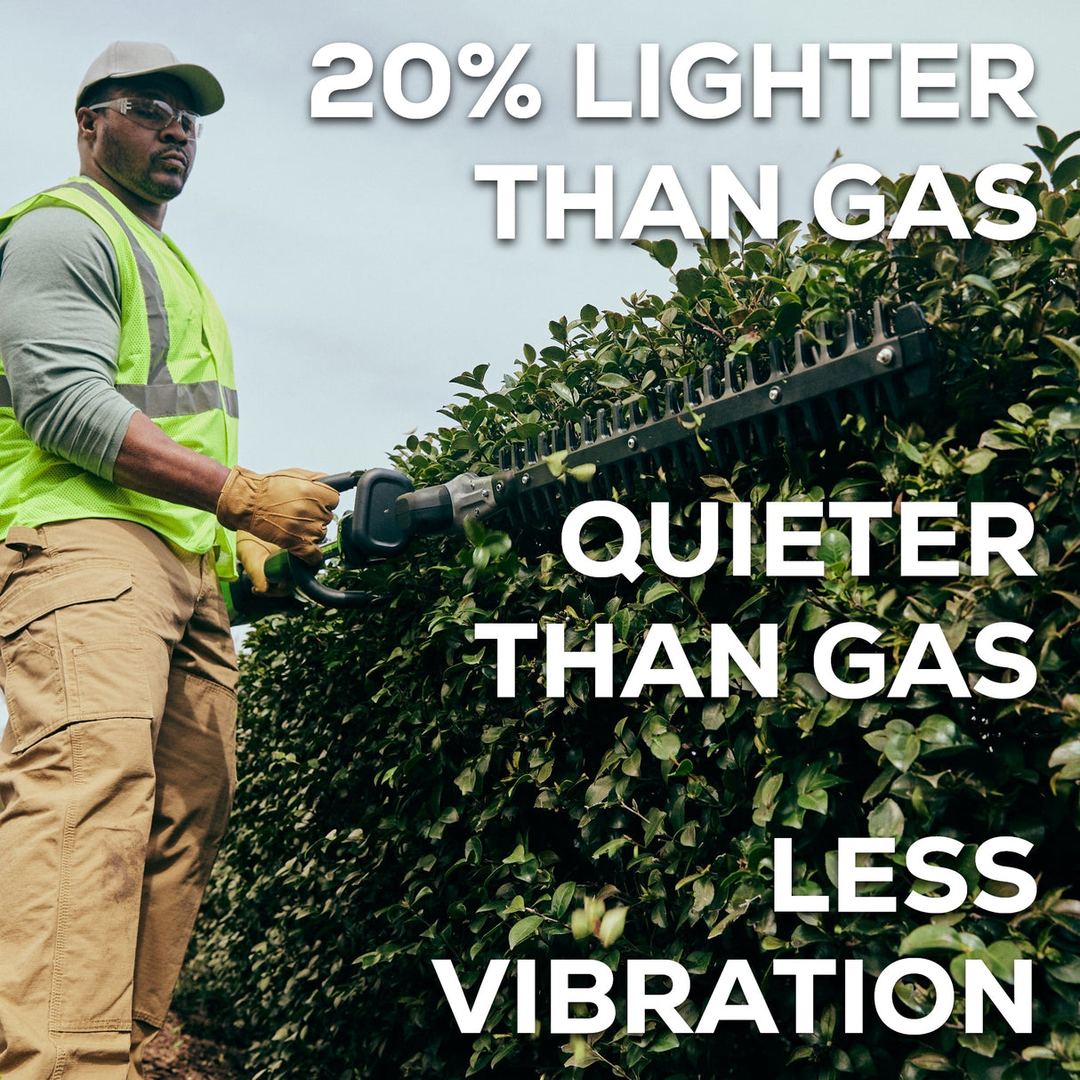 82V Short Pole Hedge Trimmer with 2.5 Ah Battery and Dual Port Charger (82PH30F-25DP)