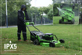Optimus 82V 30” Self-Propelled Lawn Mower with (3) 8Ah Batteries and Dual Port Charger | 82LM30S-83DP