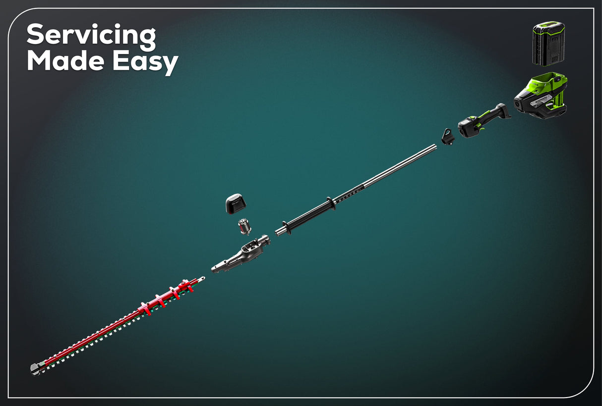 Optimus 82V Short Pole Fixed Hedge Trimmer | PH302F