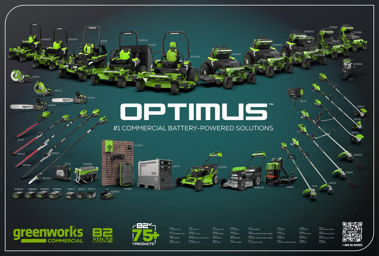Optimus 82V 22” Self-propelled Mower With (2) 8 Ah Batteries And Dual Port Charger | LM221S-82DP